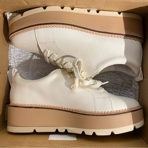 NIB Steve Madden Dawson white platform sneaker size 8.5